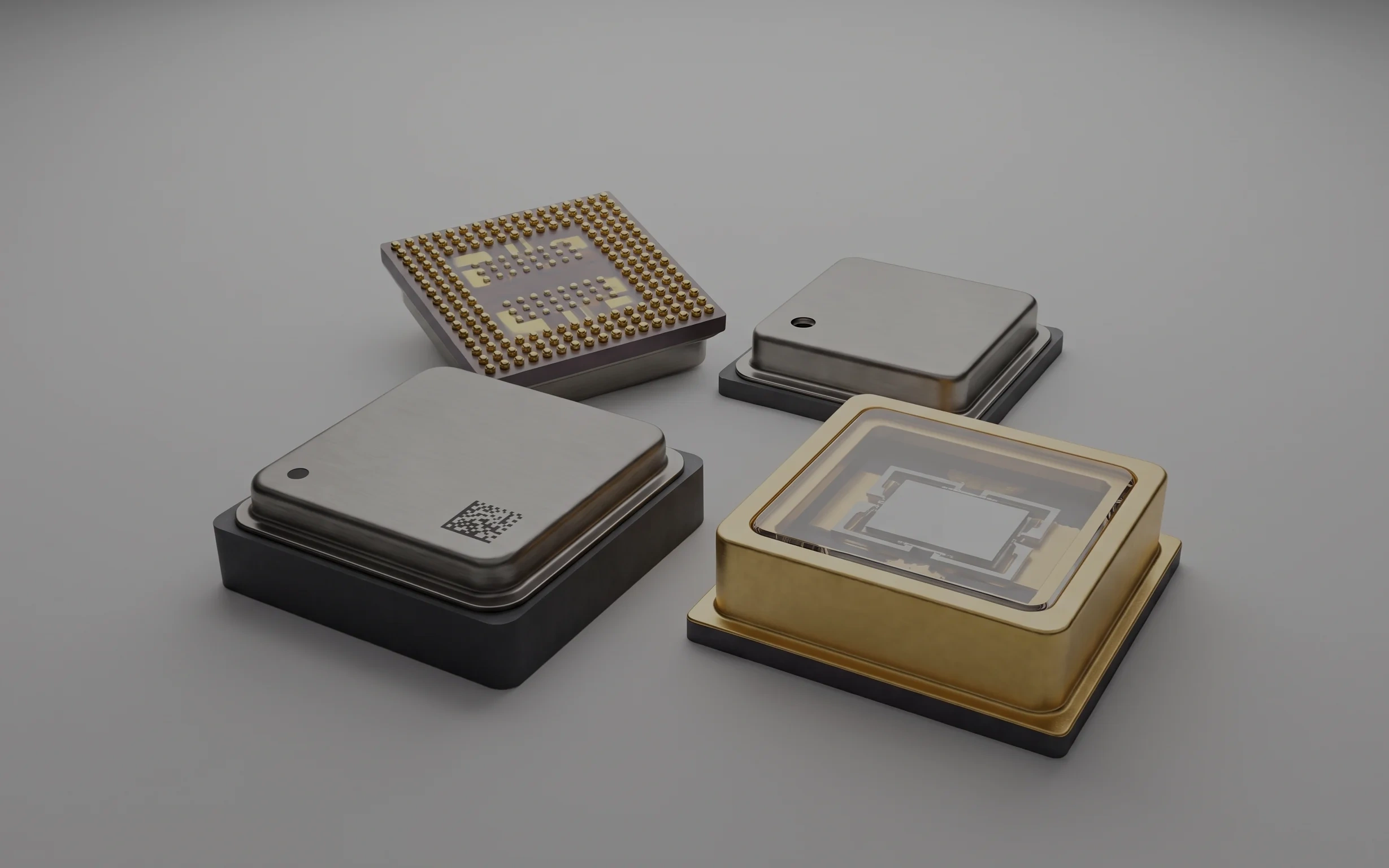 SCITEO MEMS packaging adhesive across multi-form sensor cavity structures: metal lid, LGA bump substrate and glass-window packages