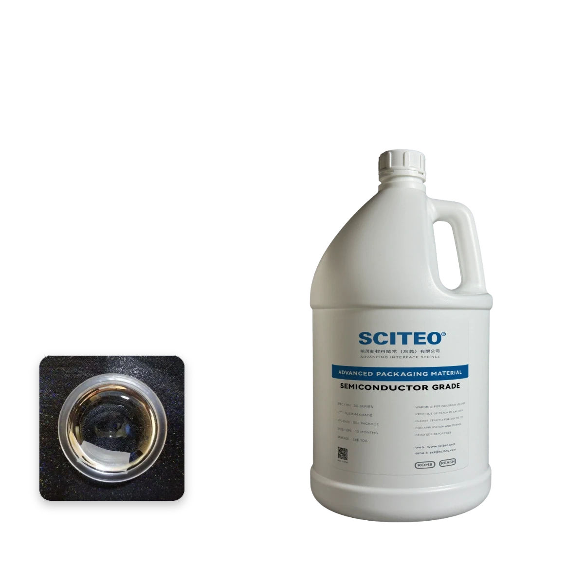 SC6004 90D+ Ultra-Hard Transparent Epoxy — Two-Component, Abrasion-Resistant, Flowable Optical Seal
