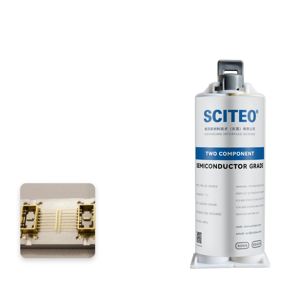 SC626峻茂耐老化环氧树脂AB胶 耐高低温循环化学溶剂高粘接力剥离强度绝缘胶